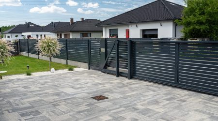 Residential Sliding Gates – 1 Rise Construction Residential Sliding Gates - 1 Rise Construction
